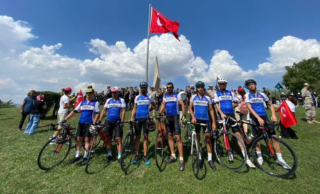 Nazilli Belediyespor’un bisiklet takımından kurtuluş turu