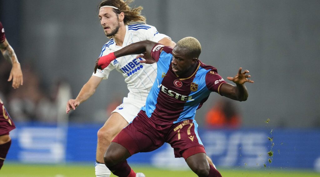 Trabzonspor’un Fildişili yıldızı Kouassi, Kopenhag deplasmanında etkisiz kaldı