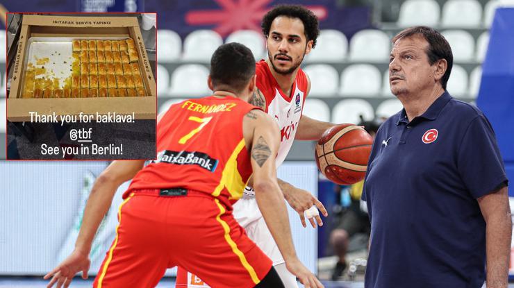 Basketbol Milli Takımız’dan Gürcistan’a baklavalı gönderme!