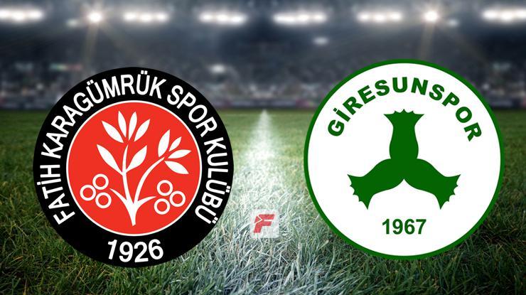 Fatih Karagümrük-Giresunspor maçı ne zaman, saat kaçta, hangi kanalda? (Muhtemel 11’ler)