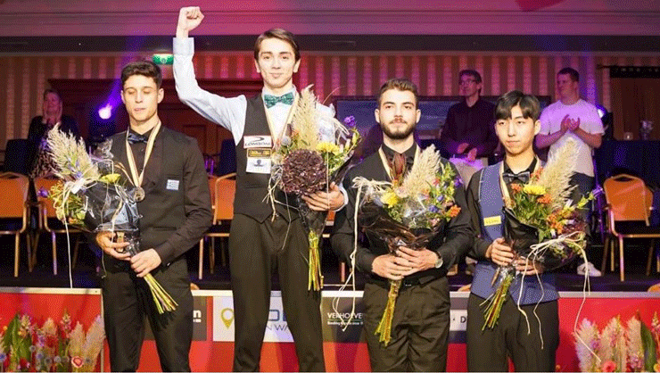Genç bilardocu Burak Haşhaş, Türkiye ve Avrupa’nın ardından dünya şampiyonu oldu