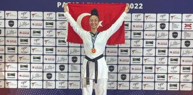 Milli tekvandocu Nafia Kuş Paris’te bronz madalya kazandı