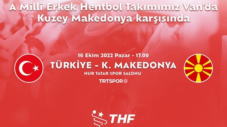 A Milli Erkek Hentbol Takımımız, Van’da Kuzey Makedonya ile karşılaşacak