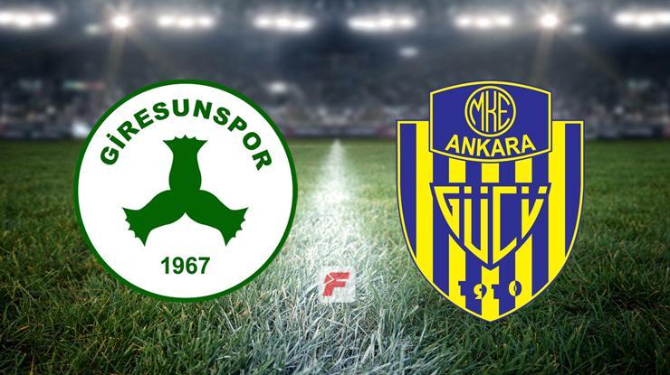Giresunspor – Ankaragücü maçı (CANLI)