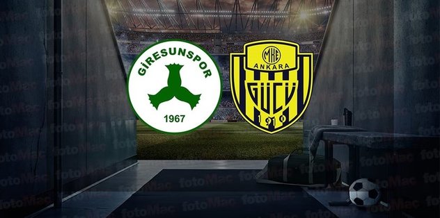 Giresunspor Ankaragücü maçı CANLI İZLE (Giresunspor-Ankaragücü canlı anlatım)