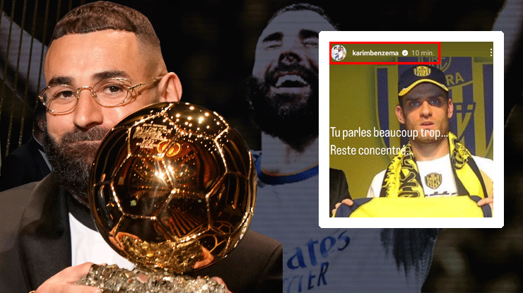 Karim Benzema’dan olay gönderme!