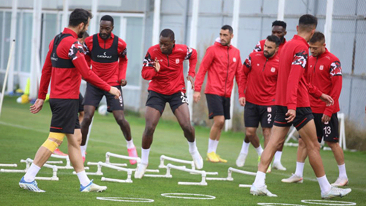 Sivasspor Trabzonspor maçının hazırlıklarını sürdürdü