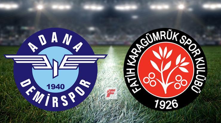 Adana Demirspor – Fatih Karagümrük maçı saat kaçta, hangi kanalda?