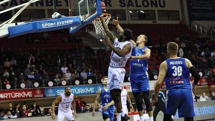 FIBA Erkekler Avrupa Kupası: Gaziantep Basketbol: 77 – Kalev: 62