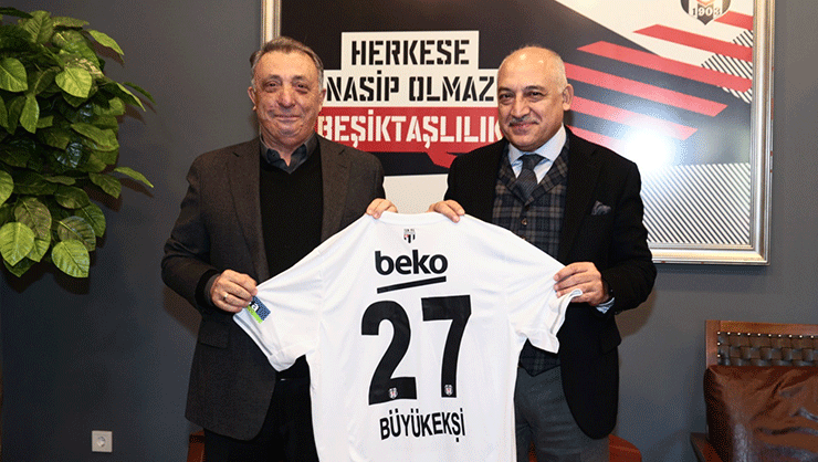 TFF Başkanı Mehmet Büyükekşi’den Beşiktaş Kulübü’ne ziyaret