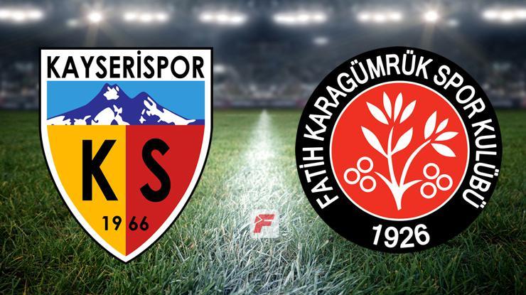 Kayserispor-Fatih Karagümrük maçı saat kaçta, hangi kanalda? (İlk 11’ler)