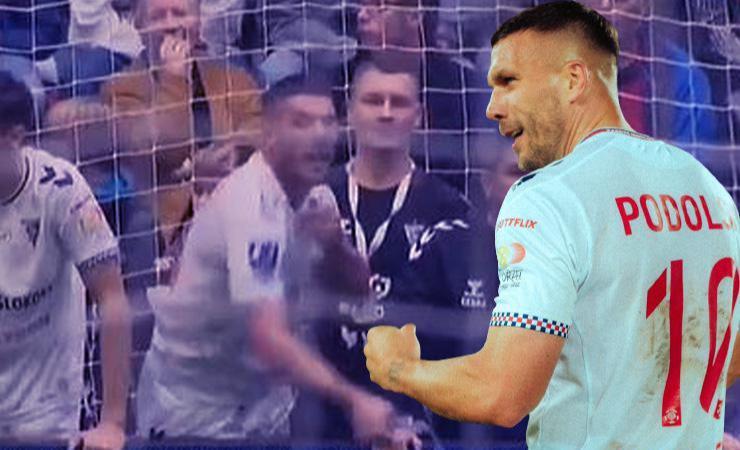 Lukas Podolski’den skandal hareket: Kendi düzenlediği yardım maçında atıldı