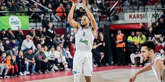 Pınar Karşıyaka forması giyen Jaylon Brown 3 sayı rekoru kırdı
