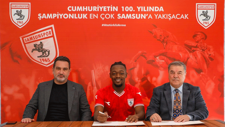 Samsunspor Cedric Guel ile 3,5 yıllık sözleşme imzaladı