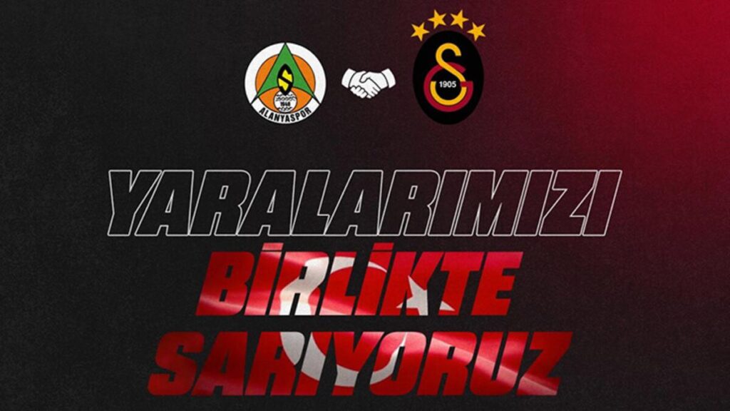 Galatasaray Alanyaspor’la yardım maçı yapacak
