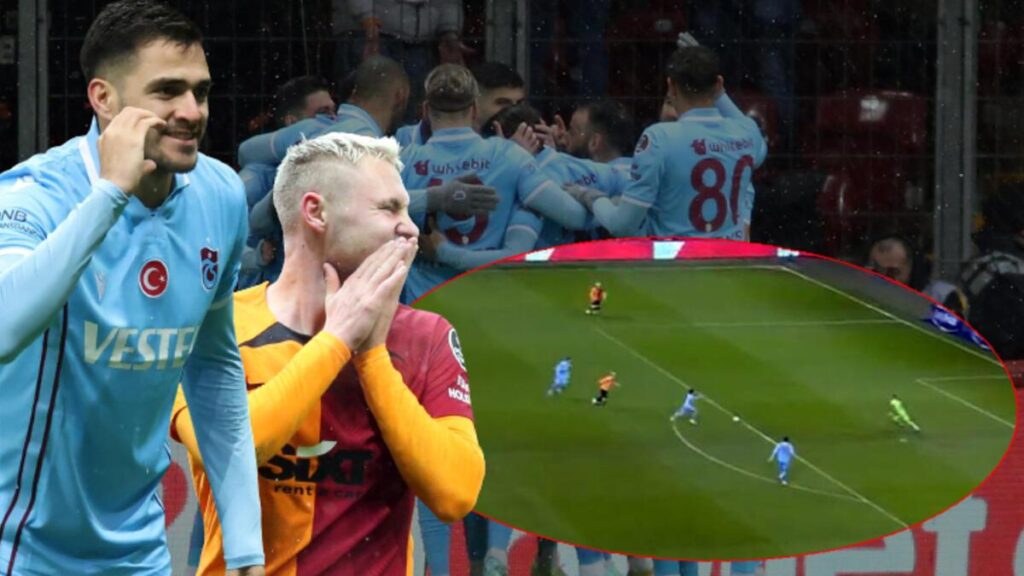 Galatasaray – Trabzonspor maçı tarihi golle başladı! Defanstan inanılmaz hata, daha 13. saniyede…