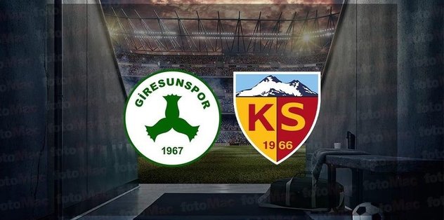 Giresunspor Kayserispor maçı CANLI