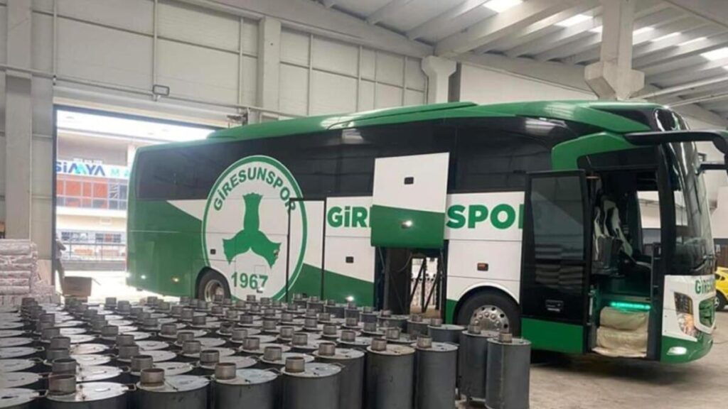 Giresunspor takım otobüsü afet bölgesine hareket etti